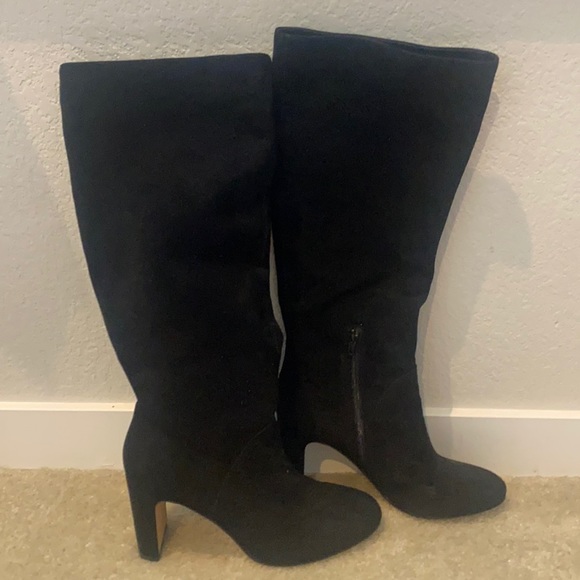 Camel suede below the knee boots - Picture 3 of 4